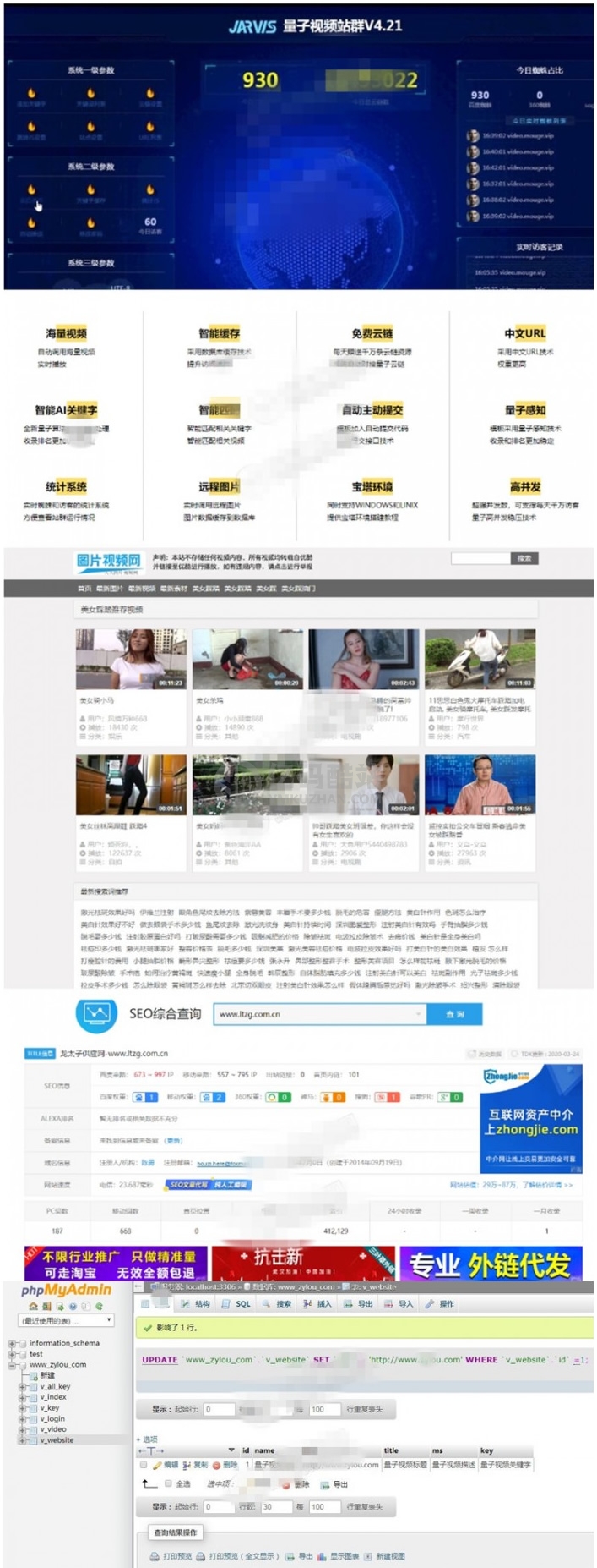 【SEO站群】量子视频站群V4.21正版源码下载无任何限制插图 IjuiIb