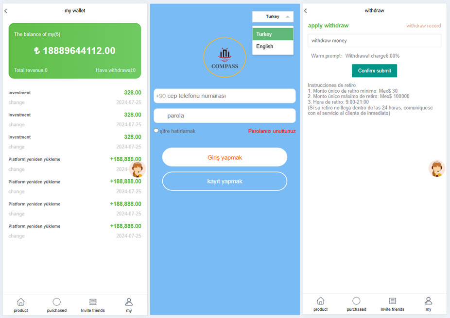 简洁UI海外PHP投资理财程序源码/共享贩卖机/英文+土耳其语言插图1 简洁UI海外PHP投资理财程序源码/共享贩卖机/英文+土耳其语言插图1